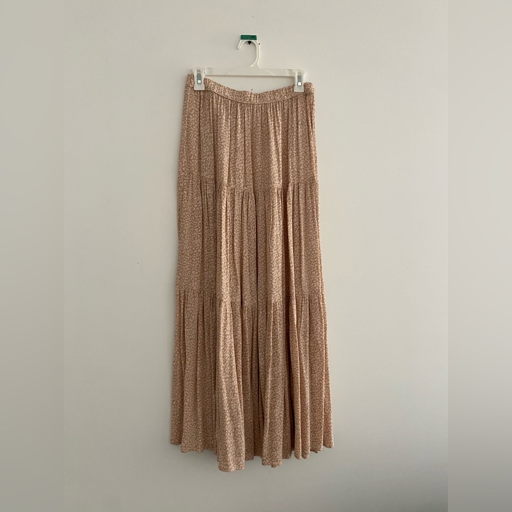 Arie Maxi Skirt Pink Leopard